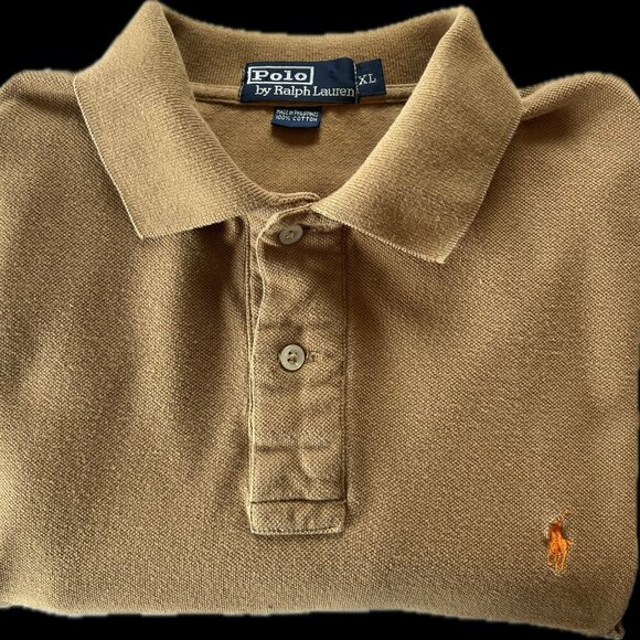Polo Ralph Lauren Other - POLO Ralph Lauren Men's Beige Cotton Mesh/Piqué Knit Polo Shirt - Classic Fit XL